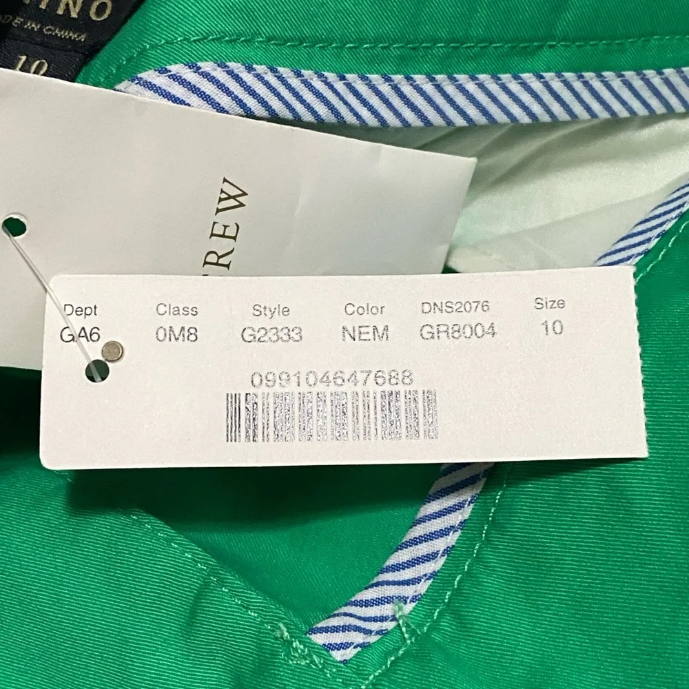 J. Crew chino 7” Women's Green shorts - Picture 7 of 7